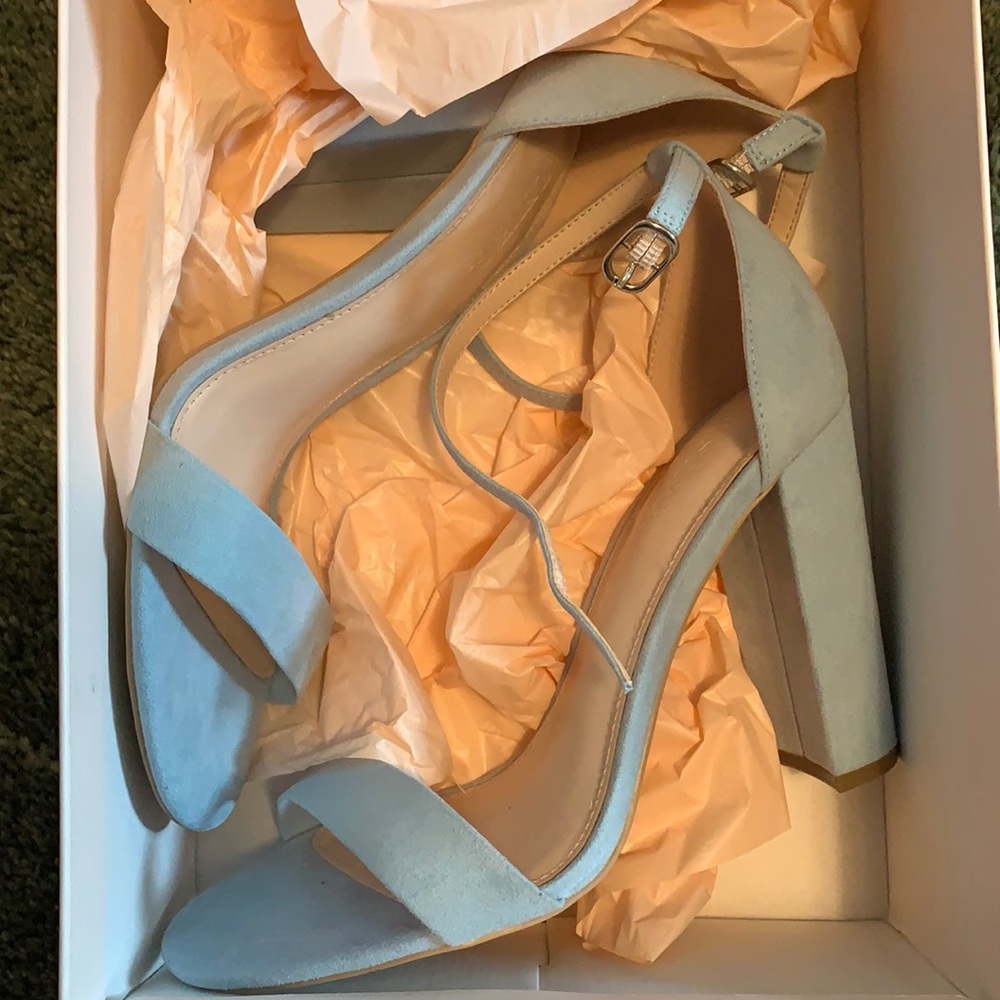 Never worn light blue Dress Sandals